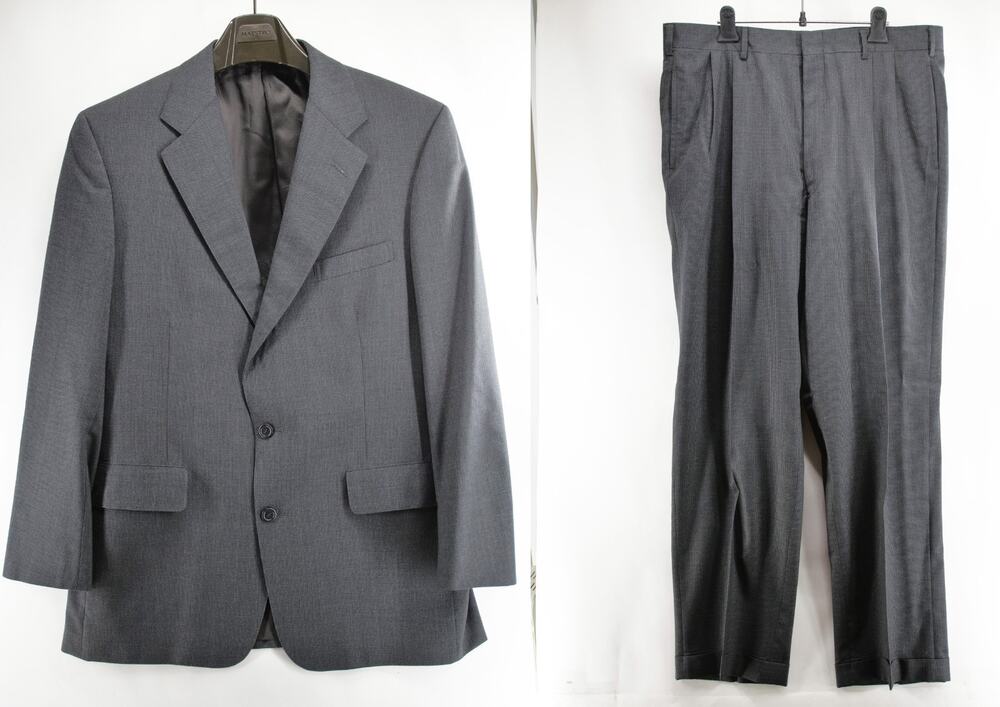Vintage Brooks Brothers Men's 41R Gray Wool Blazer Suit Houndstooth